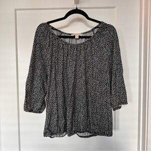 Michael Kors Black and White Top